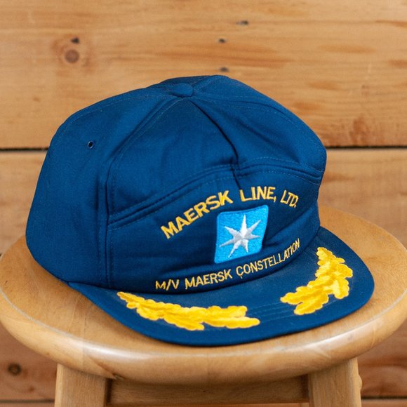 Vintage 90s Maersk Constellation Adjustable Snapback Hat- Made in USA